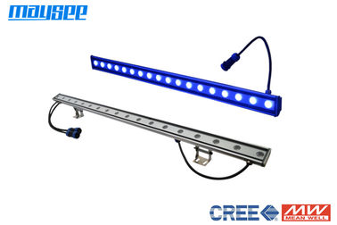 Anodized Aluminium Dimmable LED Wall Washer Lighting dengan 18 watt Cree Chip / 24VDC