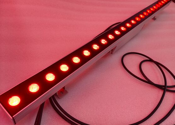 Power On Off atau DMX512 Control Mode Lampu Wall Washer LED dengan 24pcs LED Light Source dan Konstruksi Alloy Aluminium yang awet